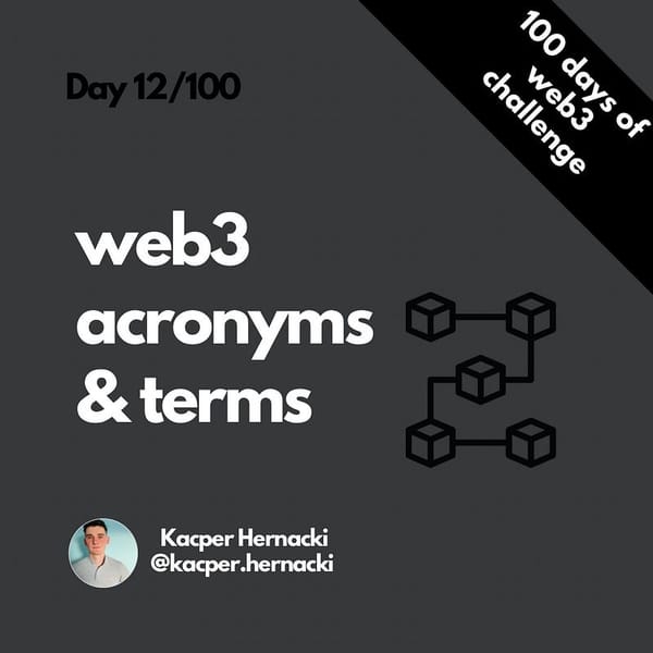 Web3 basic acronyms & terms